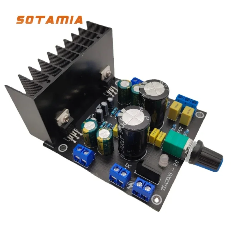 SOTAMIA TDA2003 เครื่องขยายเสียงโฮมเธียเตอร์ขนาดกลาง 2 ช่องไฮไฟสเตอริโอมินิแอมป์ 2X10W ลําโพงเสียงเครื่องขยายเสียง Amplificador