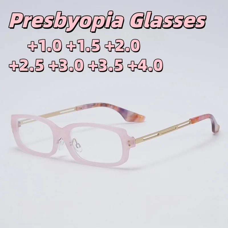 

New Women Retro Small Frame Anti Blue Light Presbyopia Glasses Premium High Definition Comfortable Reading Eyewear +1.0 To +4.0