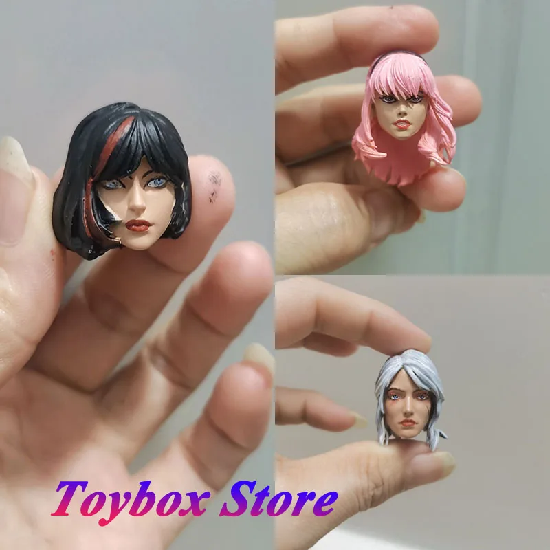 

Простая окрашенная 1/10 Красота Девушка Гвен Ведьма Женская голова солдата Скульптура белых волос Модель вампира для 7-дюймового тела Mcfarlane Custom