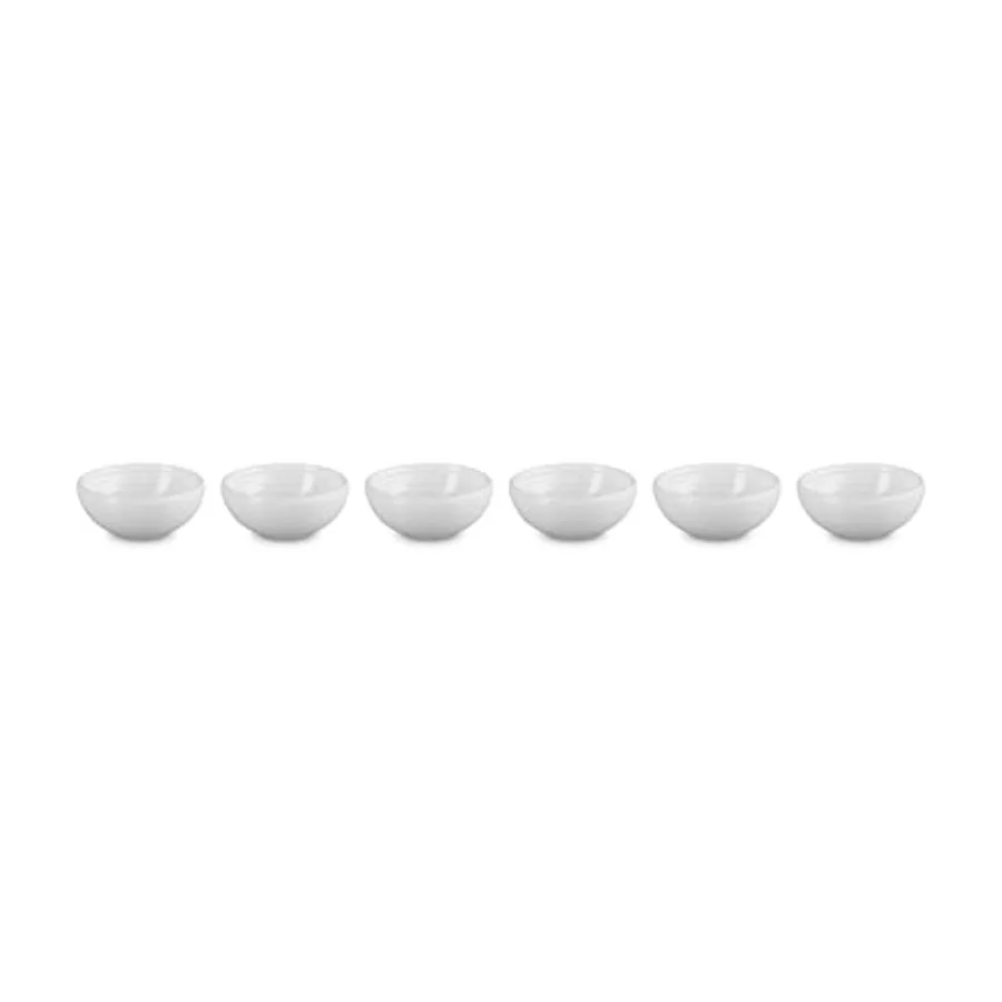 

Set Of 6 Vancouver Pinch Bowls 2 Oz White