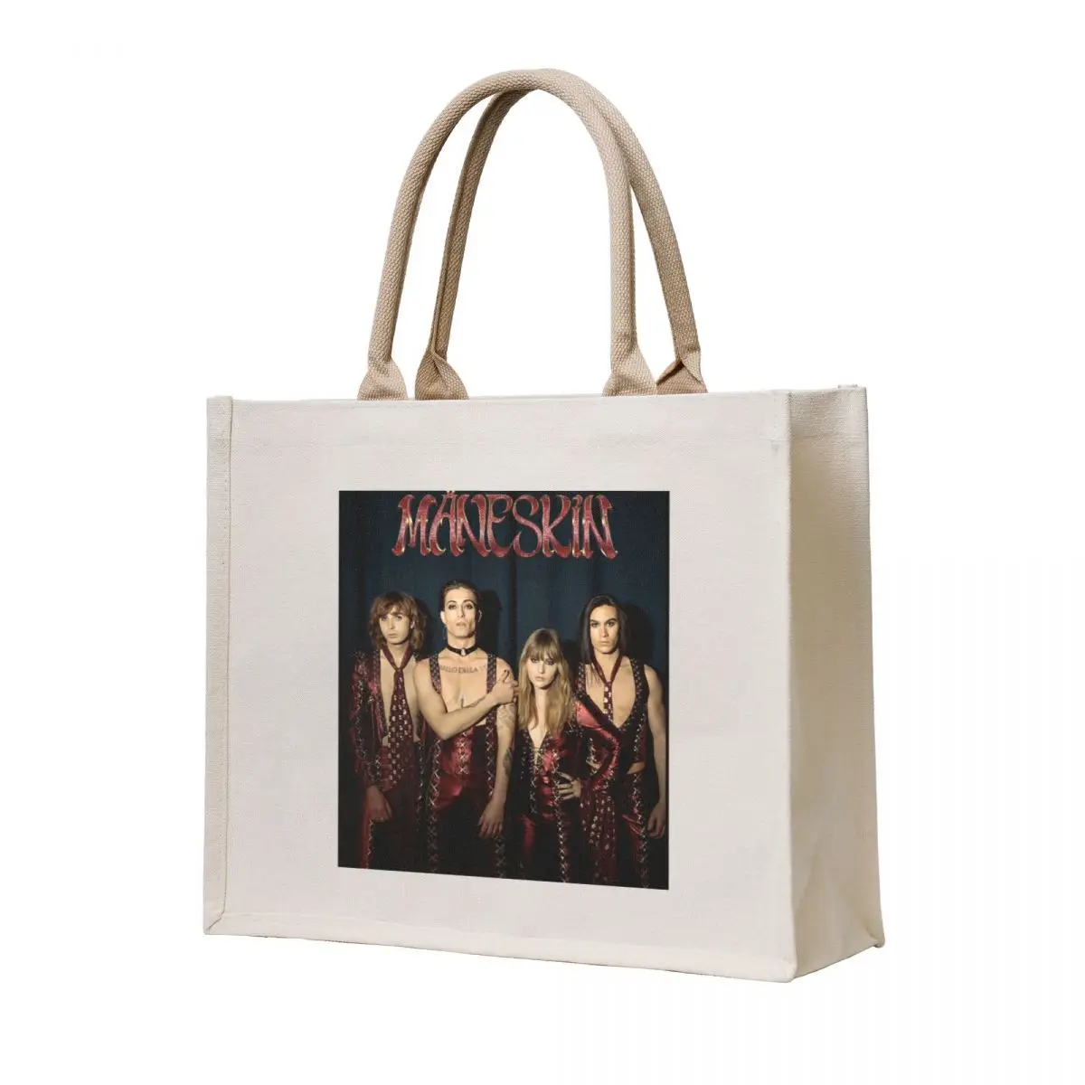 

Mneskin rock band Maneskin Tote Bag Women's shopping bag bags woman 2025 shopping cart bags Customizable tote bag