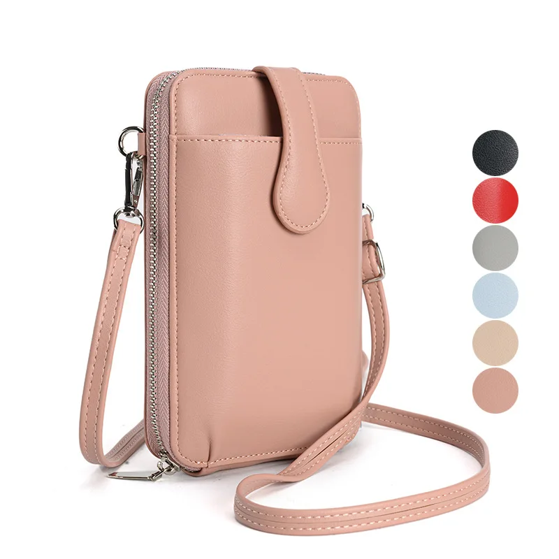 

Women Wallet Fashion Single Shoulder Crossbody Cell Phone Bag Mini Versatile Satchel Multi Card Position Money Bag Keycase