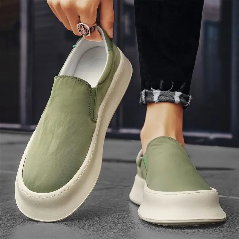

Summer Slip-on Chunky Casual Canvas Shoes for Men Legitimate Elegant Low Price Man Shoe Adults Classic Original Common Sneakers