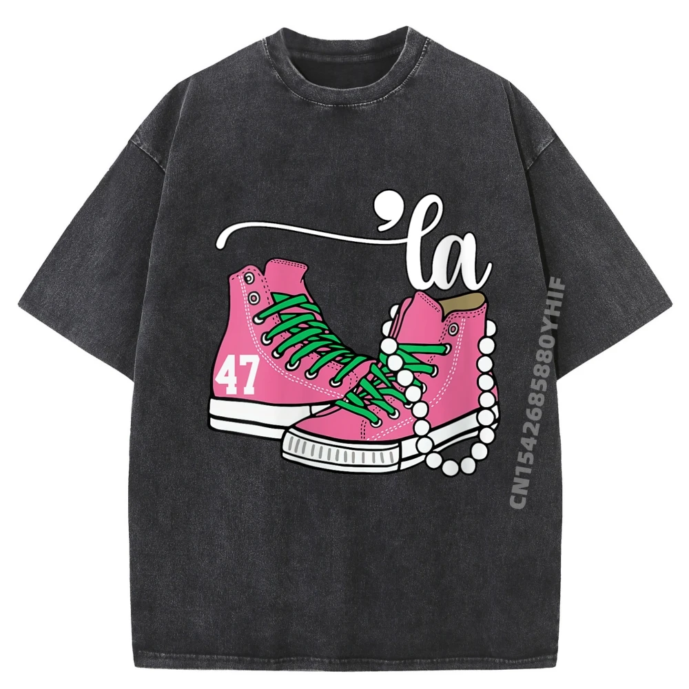 

I Understand The Assignment Chucks And Pearls Election 2025 Mens Clothing Breathable Cotton Washed T Shirt Men Large Size