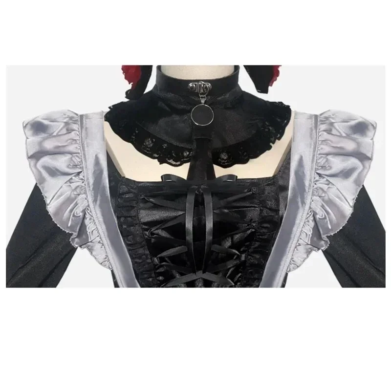 Disfraz de Cosplay de Anime My Dress Up Darling Girl Marin Kitagawa Kuroe Shizuku, vestido de sirvienta, traje con peluca, uniforme de Lolita, regalo de Carnaval @ 0Z *