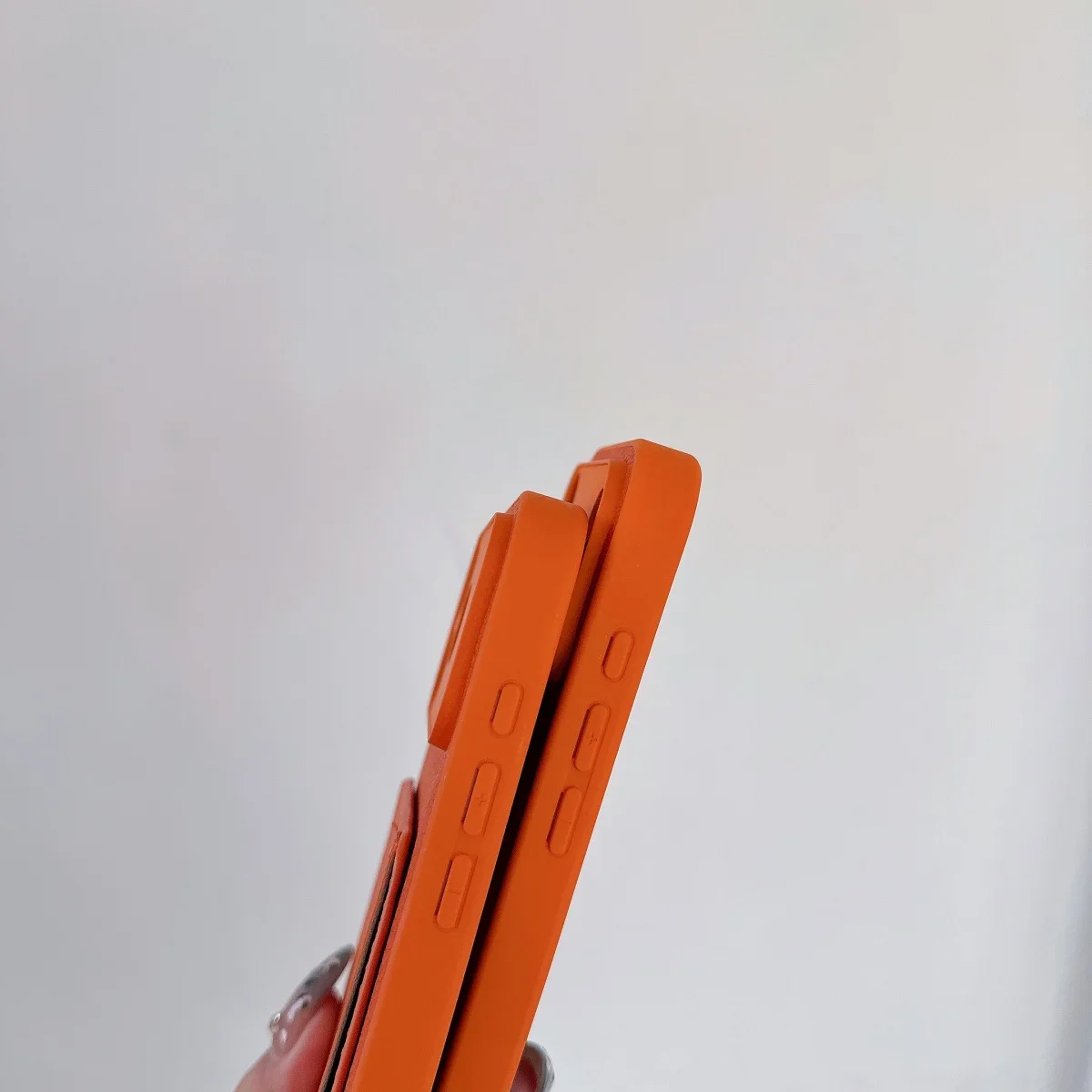 Leather Orange Color Card Holder Case For iPhone 17 Air 16 E 15 14 13 12 Mini 11 Pro X XR XS Max 7 8 Plus SE Wallet Pocket Cover view 5