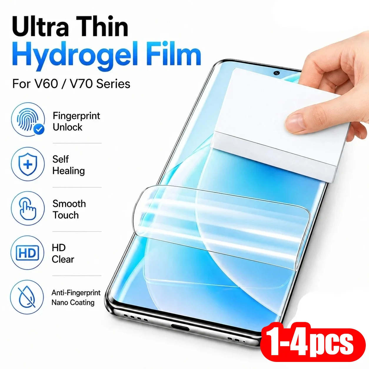 1-4PCS Soft Hydrogel Film For Samsung A56 5G A16 A55 A17 A57 A72 A54 A53 A52 A37 A35 A33 A31 A26 A24 A22 A05 Screen Protector
