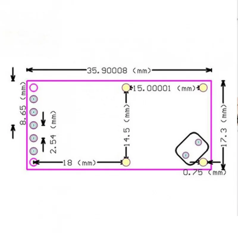 Módulo de interruptor de inducción de Radar de microondas RCWL-0516, módulo de inducción de cuerpo humano, Detector de inducción inteligente