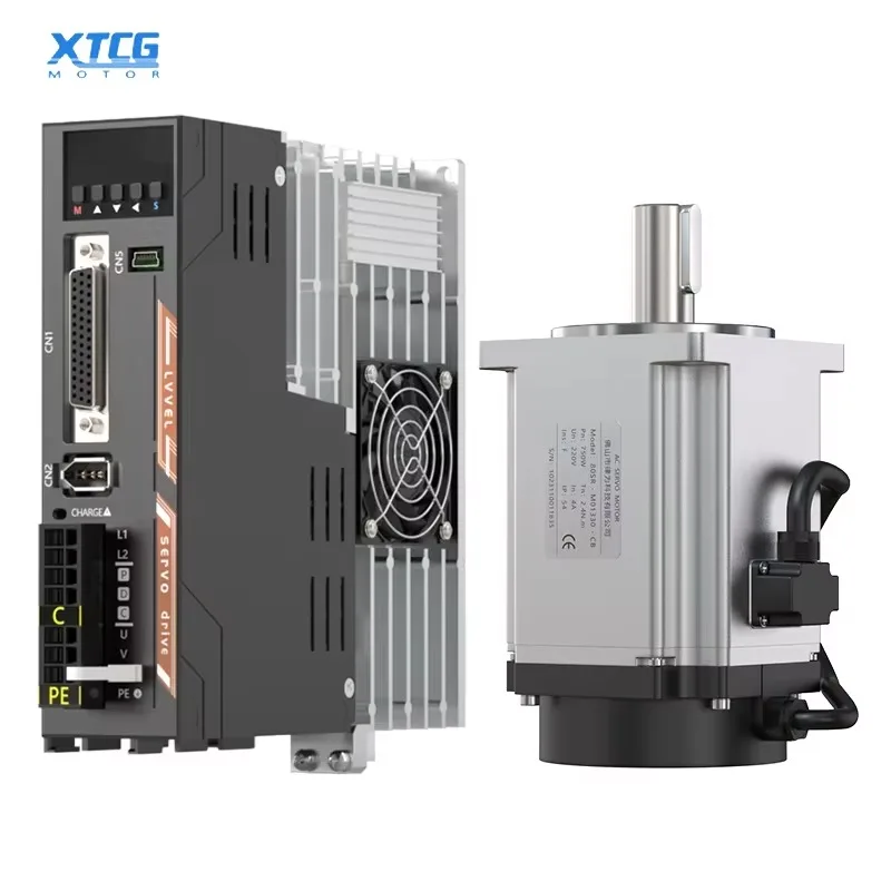 TengFeiHigh Performance AC Servo Motor Driver Kit for 220V for 400W 750W 1000W Servo Motor for 20N 4A Constant Torque 3000rpm