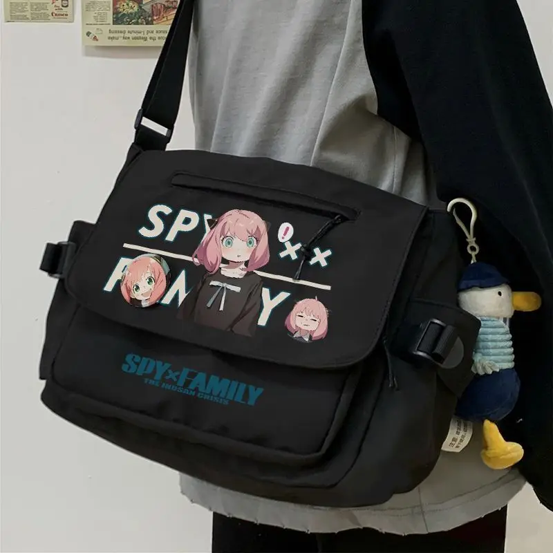 Anime Spy X Family Single Shoulder Crossbody Bag Large Capacity Aniya Two-Dimensional Elementary Middle School Students Boys A
