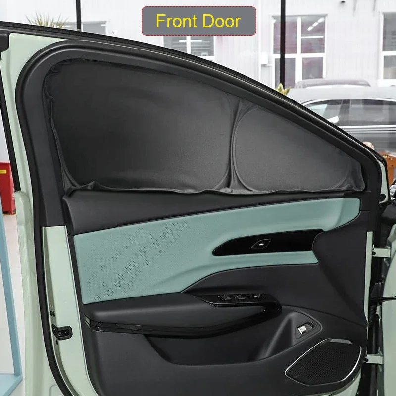 

Для HONGQI EH7 2024-настоящее время автомобиля, черное окно, солнцезащитный козырек, автоматический анти-УФ-тепляционный защитный чехол, аксессуар для интерьера