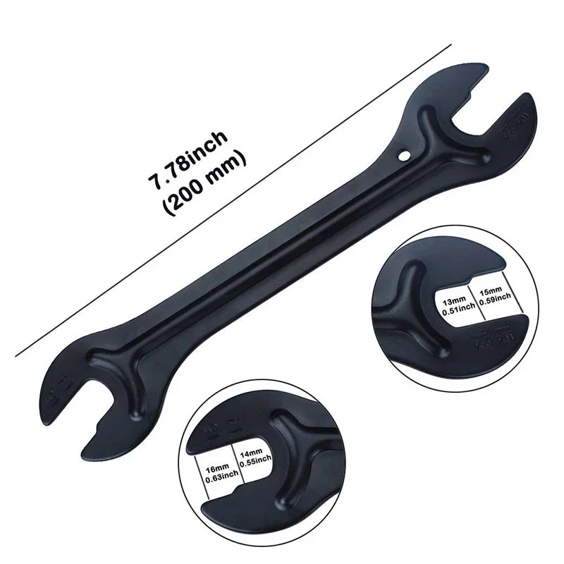 Bicycle Repair Wrench MTB Road Bike Wheel Axle Hub Cone Wrench Pedal Spanner Tool 13/14/15/16mm Bicycle Repair Tool Accessories