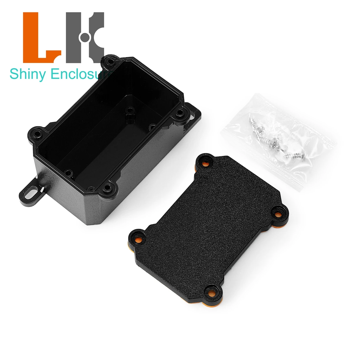 70x40x40mm Outdoor Black PC Plastic Flame Retardant Electrical Waterproof Junction Box IP68 Underground Sealed Case Enclosure