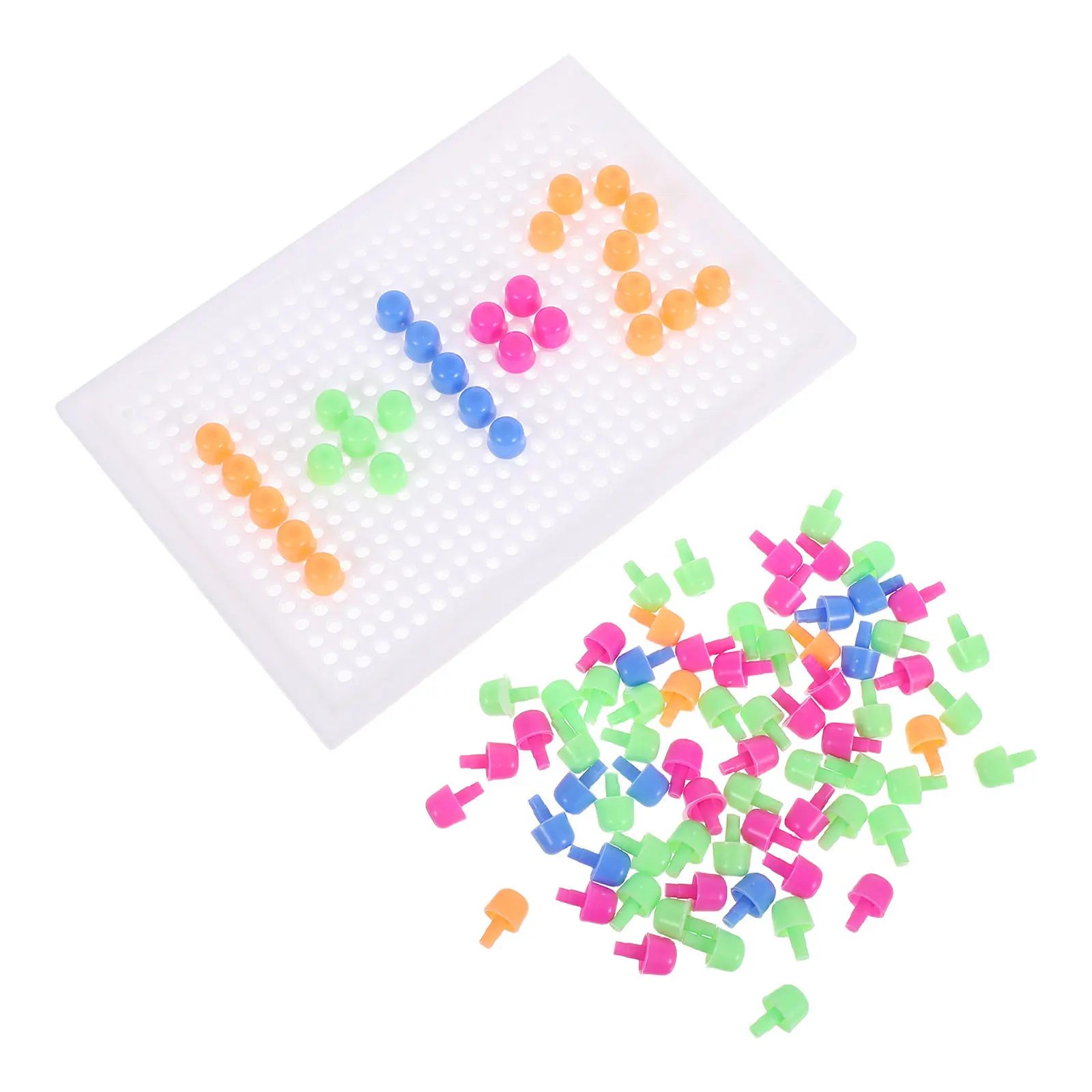 

Набор из 1 шт. Настольная развивающая игра-головоломка «Грибочки» для раннего развития, DIY, 1 собранная пластина, 96 элементов