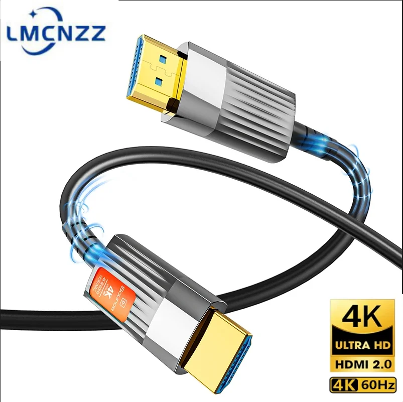 4K 60Hz HDMI Fiber Cable High Speed 18Gbps HDR eARC Fiber Optic HDMI 2.0 Cables for TV PC HDTV Projector Laptop Video Audio