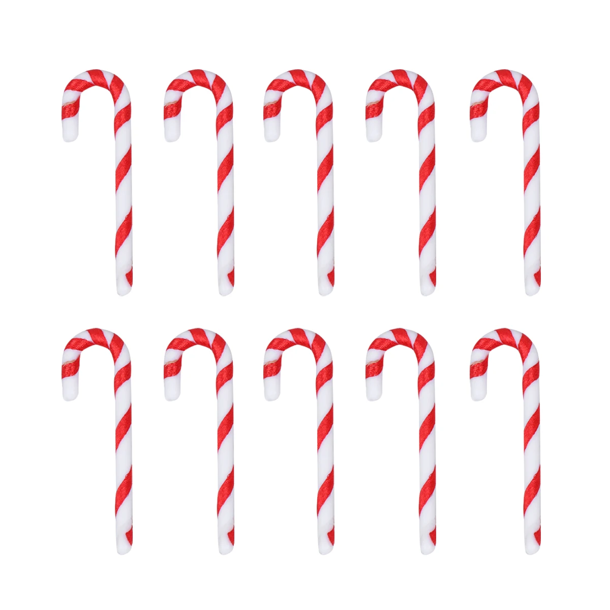 

50 Pcs Christmas Cane Decorative Props Hanging Pendant for Tree Crutch Office