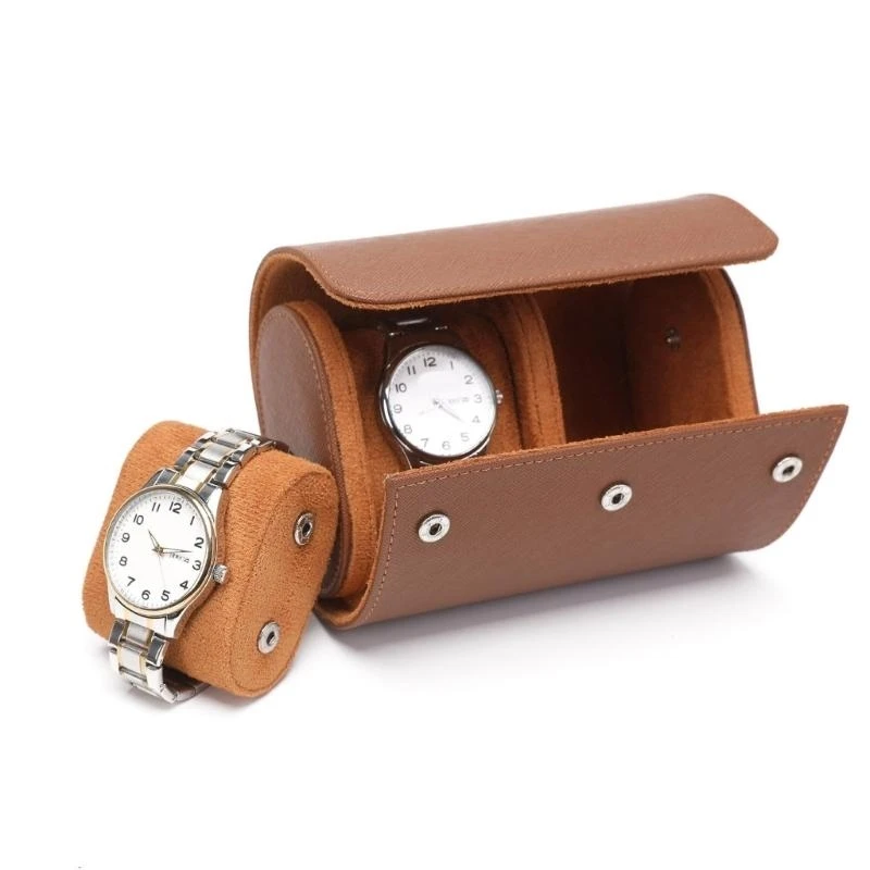 

5asd 3Slot Watch Storage Box Portable Vintage Watch Box Watch Organizers Case