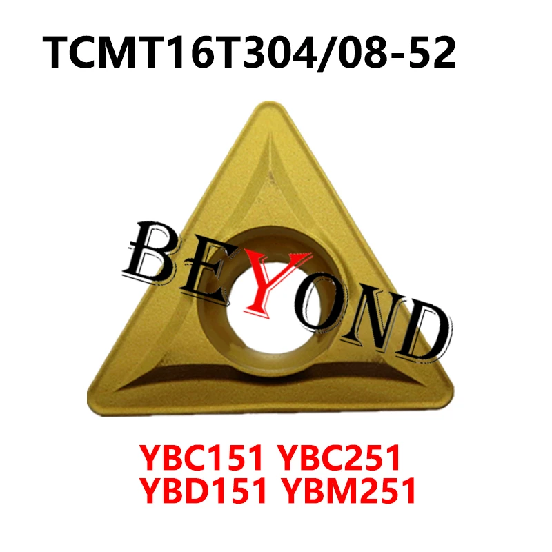 

TCMT16T304-52 YBC151 YBM251 TCMT16T308-52 YBC251 YBD151 100% Original Carbide Inserts Lathe Cutter TCMT 16T304 16T308 CNC Tools