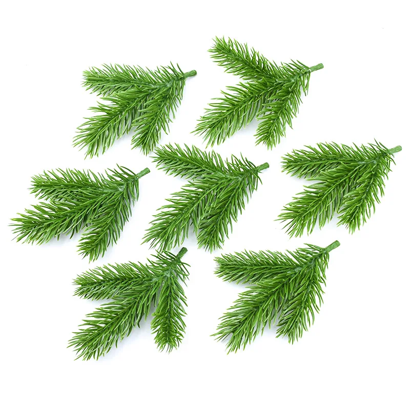 10PCS Artificial Plants Flowers Home Room Decoration Christmas Tree Floristics DIY Gifts Candy Box Bridal Accessories Clearance