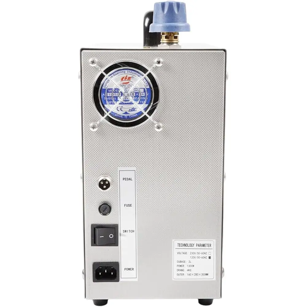 1300W Jewelry Steam Cleaner 2L High Pressure Stainless Steel Machine Gold Silver Jewels Cleaning Nozzle User Manual