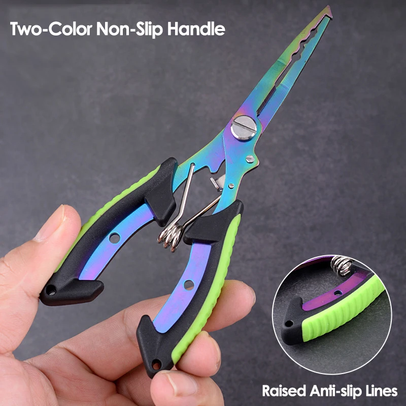 Stainless Steel Fishing Pliers Fishing Hook Remover Saltwater Resistant Fishing Braided Line Cutter Scissors Fishing Equipment gallery 1