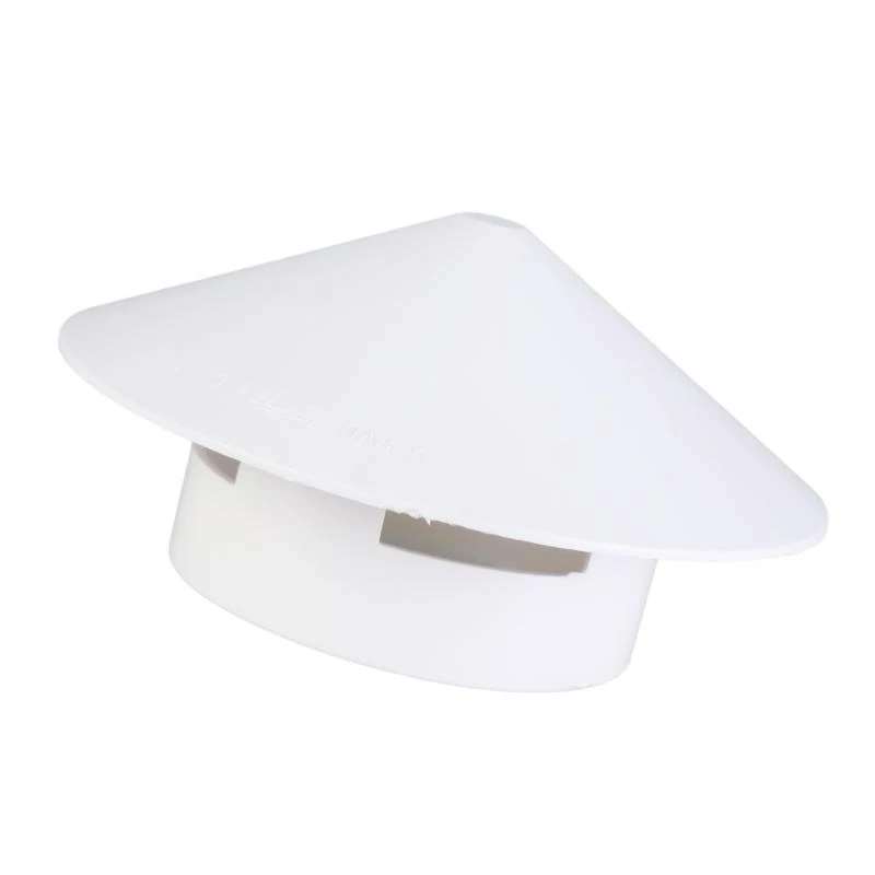 Capas lluvia chimenea E06B cubierta respiraderos PVC para protección techo y tubería 110 mm
