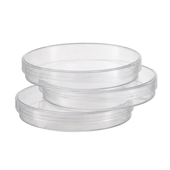 10 יח'\שקית 100mm סטרילי פטרי מנות עם מכסי פלסטיק פטרי מנות עבור מעבדה צלחת בקטריאלי שמרים ציוד בית ספר