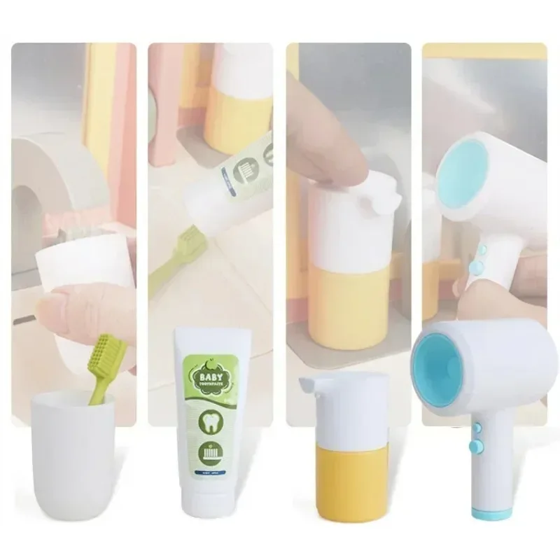 16 pièces/ensemble de Simulation électrique multifonctionnelle, Table de rinçage de lavage Recyclable, aire de jeux pour enfants, jouet coiffeuse, cadeaux