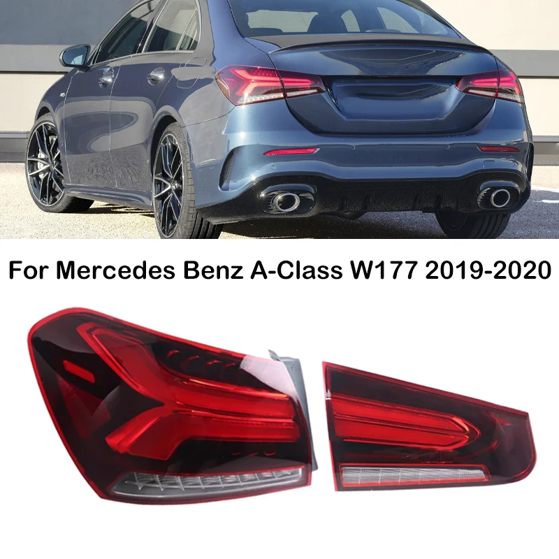 

For Mercedes-Benz A-Class W177 2019 2020 LED Car Rear Bumper Tail Lamp Tail Light Assembly Reverse Stop Brake Light Taillights