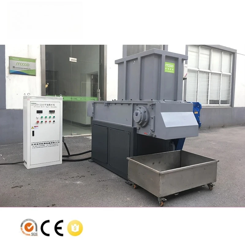 Waste Plastic Lump Block Plastic Shredding Machine Single Shaft Shredder Machine For PE PP Recycling