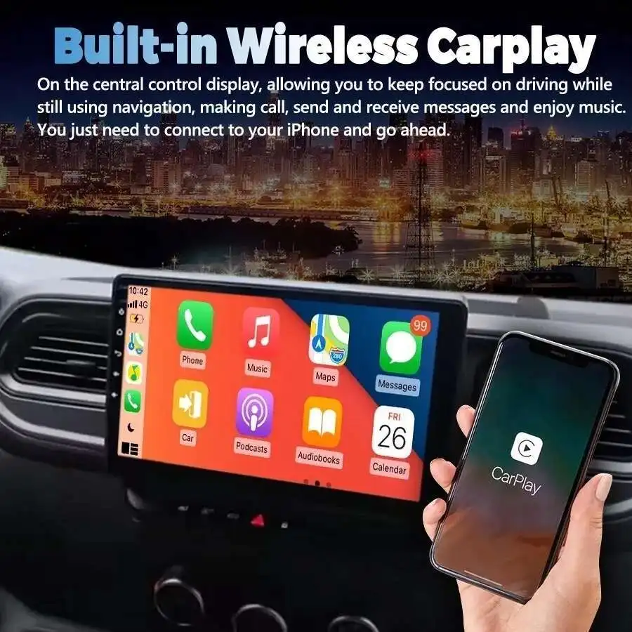 أندرويد 15 لرينو ماستر نيسان NV400 أوبل موفانو 2 2019 2020 2021 2022 2023 الوسائط المتعددة ستيريو اللاسلكية Carplay 4G واي فاي لتحديد المواقع #3