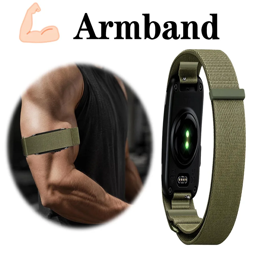 Premium-Nylon-Bizeps-Armband/Handgelenksband für Garmin CIRQA Smart Band Armband Fitness-Tracker-Armband für Garmin CIRQA Smart Band Zubehör