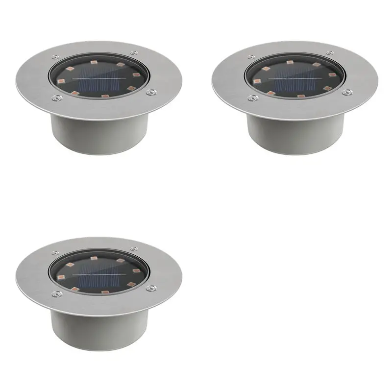 

Солнечные садовые светильники LLCS-3X, уличные водонепроницаемые светодиодные фонари для сада, двора, ступеней и дорожек, холодный белый свет.