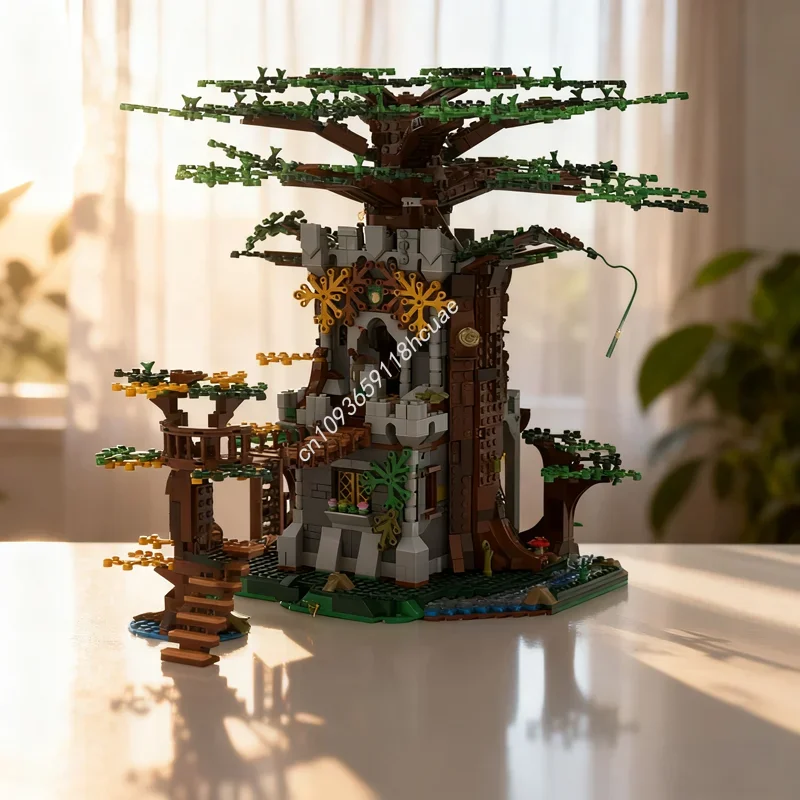 

4086pcs MOC Forestmen Fortress Joust Tournament Model Building Blocks DIY Creative Idea Education Christmas Gifts Toy Birthday