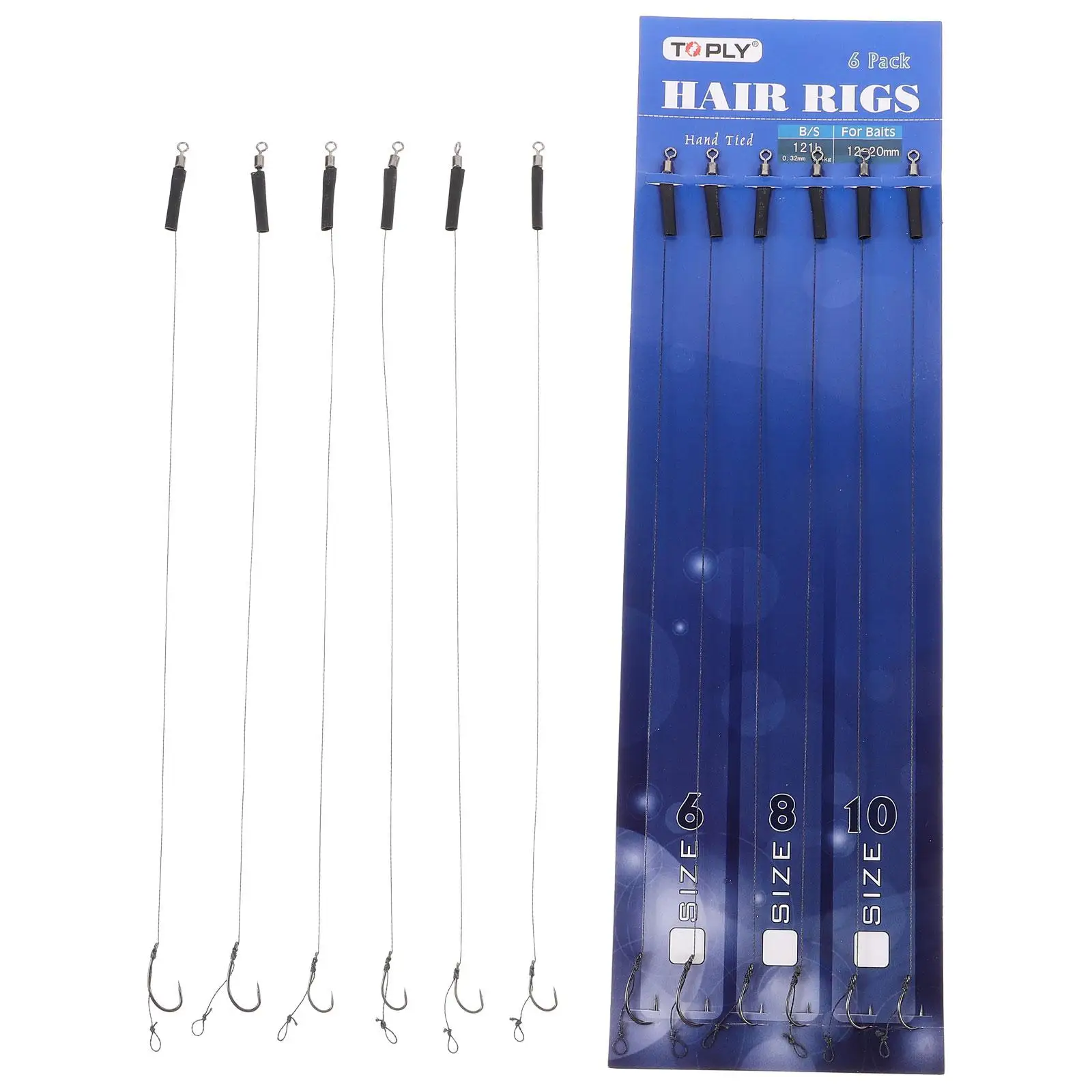 

12 Pcs Portable Fish Hook Set Library Fishing Hooks Barbless Metal Line Freshwater Kit
