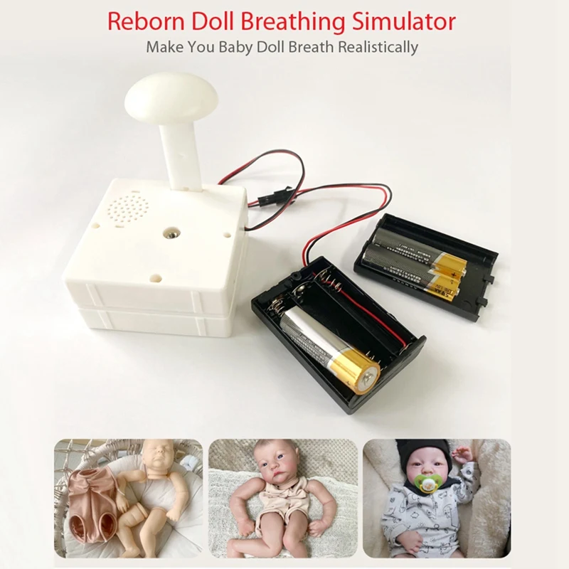 Plastic Reborn Doll Simulated Respirator For Reborn Baby Doll Newborn Doll With Lifelike Sleeping Pulsing Device Gift For Kids