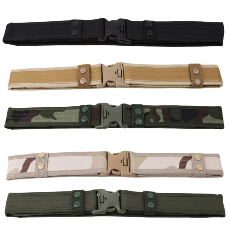 

2024 New Army Style Combat Belts Quick Release Tactical Belt Fashion Men Canvas Waistband Outdoor Hunting Camouflage Waist Strap