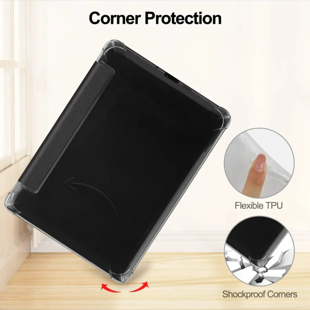 For Kindle Paperwhite 2024 (12th Gen) Case 7 inch eReader Transparent Soft TPU Cover For Kindle Paperwhite 5 11th Generation 6"