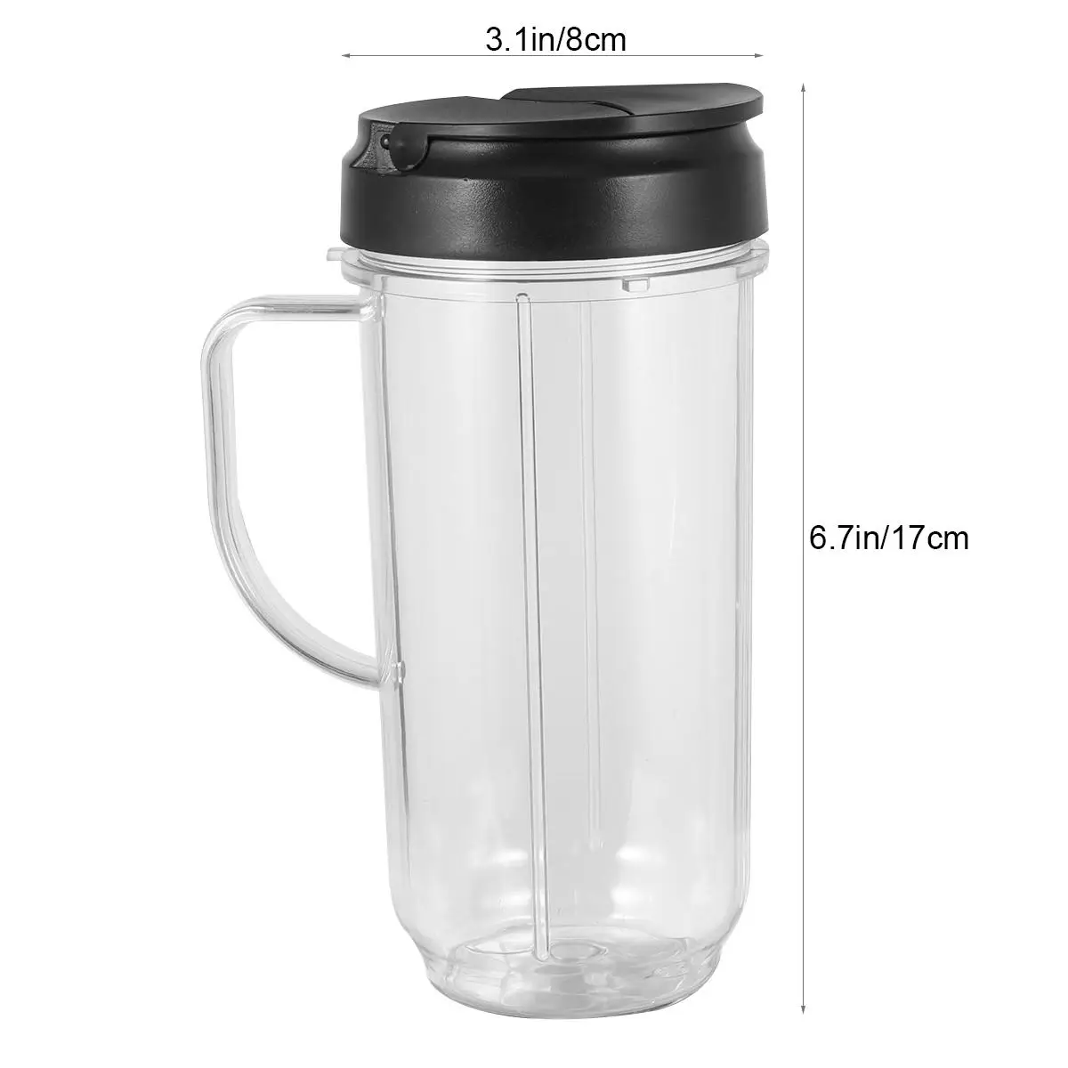 

Blender Cup Large Tall Food Grade Plastic Shaker Mixer Replacement Container Smoothies Juices Beverages Portable Easy Clean Home