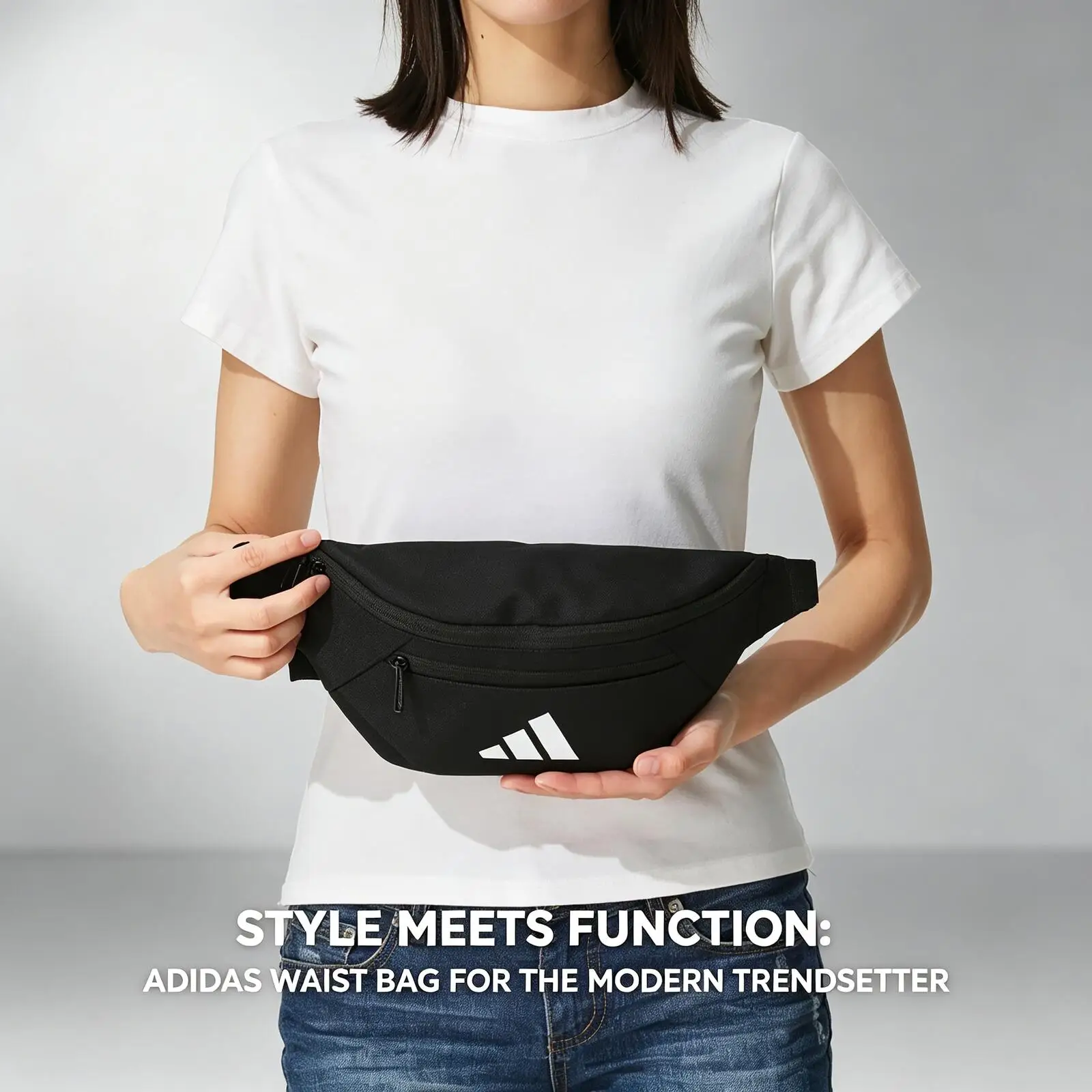 Adidas Men Women Lightweight Sports Leisure Trendy Crossbody Chest Waist Shoulder Bags JM7155