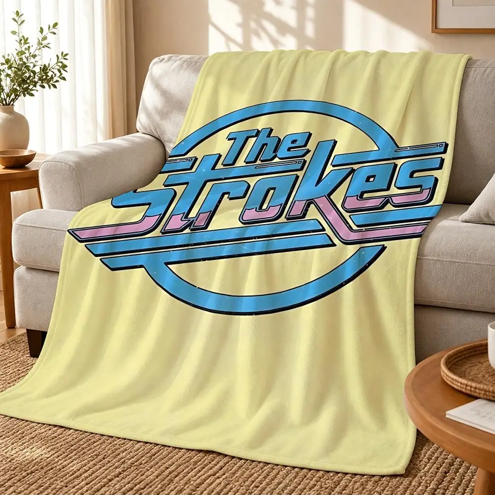 Rock Band The Strokes Album Throw 240g flannel blanket, suitable for sofas, beds, offices, exquisite gift blankets
