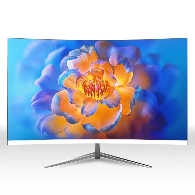 

32 inch curved white 2K high definition LCD 165HZ desktop borderless gaming e-sports display