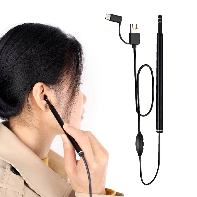 Multifunctional USB Ear Cleaning Tool HD Visual Ear Spoon Ear Spoon with Mini Camera Pen Ear Care In-Ear Cleaning Endoscope