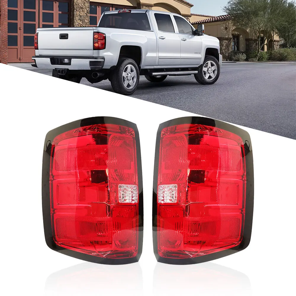 

Left+Right Side Rear Tail Light Assembly For 2014-2018 Chevy Silverado Pickup