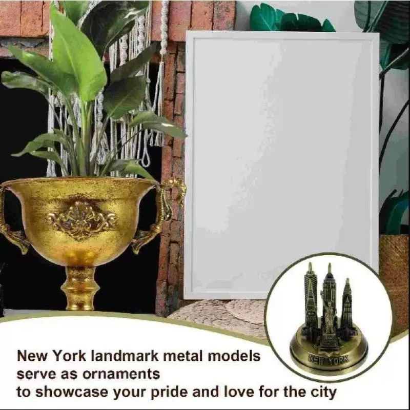 

New York Landmark Metal Statue Metal Craft Alloy Landmark Architecture New York Building Model تحف كبيره للمنزل