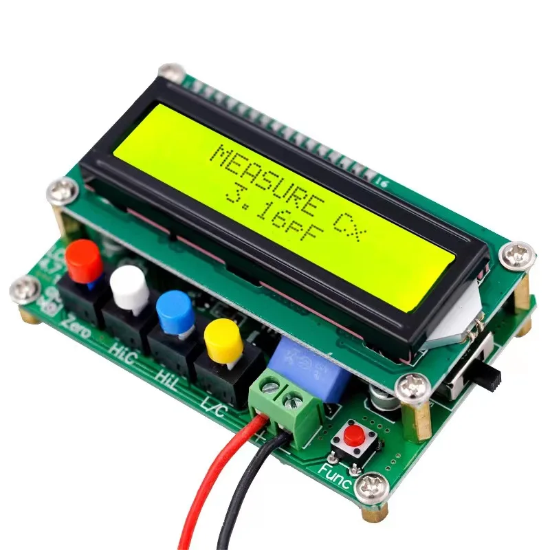 LC-100A LC100A Capacitance Inductance Meter LC Meter 1pF-100mF 1uH-100H Inductor Test Clip Online Potentiometer Calibration