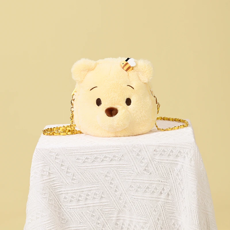 حقيبة ظهر ديزني الرسمية من القطيفة على شكل وعاء العسل-Lotso Chip Dale Pooh حقيبة ظهر متعددة الوظائف للفتيات هدية على طراز Ins #3