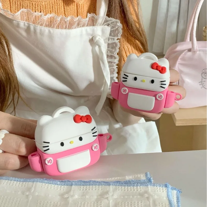 

Sanrio Hello Kitty New Kawaii Anime Earphone Case For Airpods Pro 1 2 3 Luxury Headphone Case Y2k For Airpods Protective Case