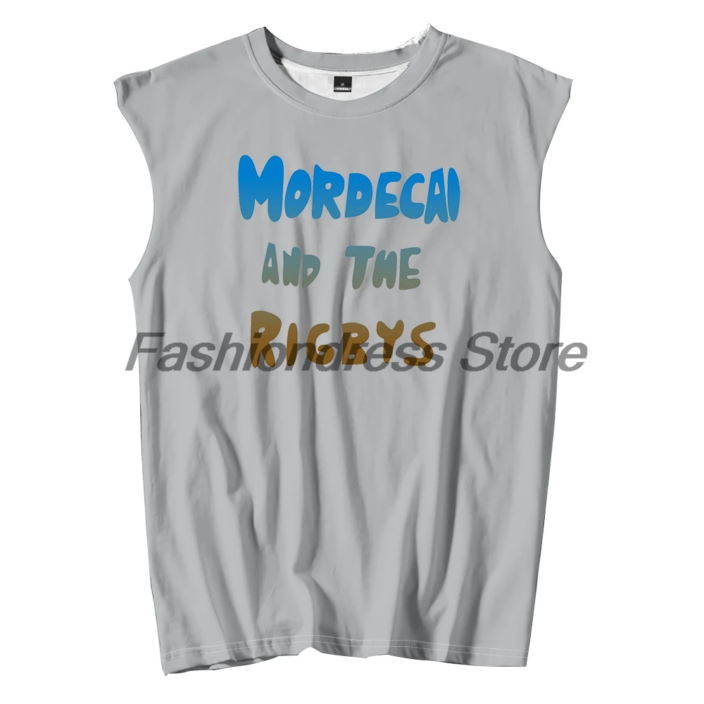 Mordecai and the Rigbys Tank Tops Unisex Sleeveless Vest Women Men Outdoor Streetwear Funny Tops