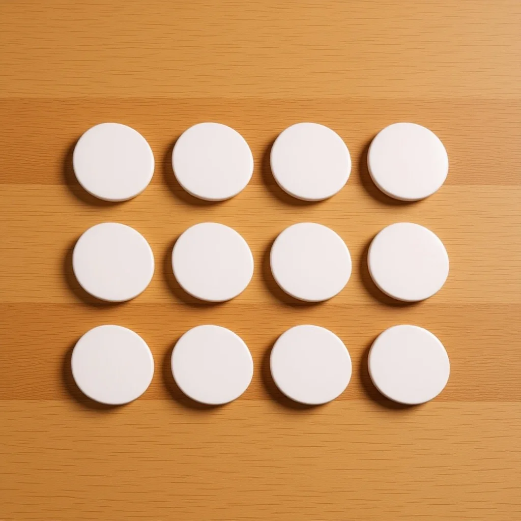 

20Pcs Clear Table Bumper Pads Thick Glass Table Tops Bumpers Easy to Install Anti Spacer Clear Countertop Spacer